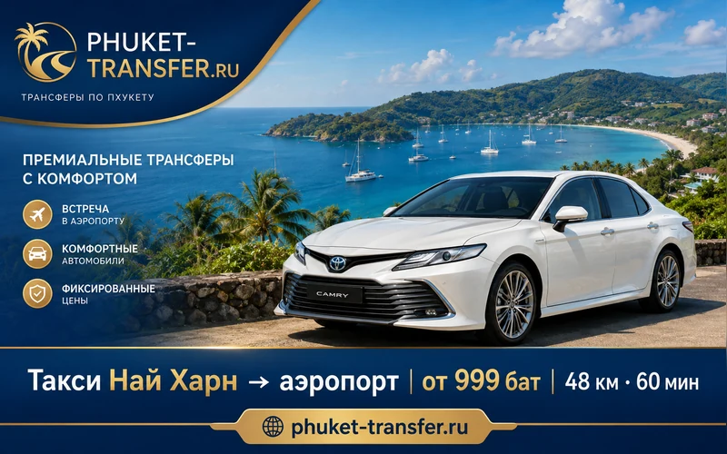 Такси из Най-Харна в аэропорт Пхукета