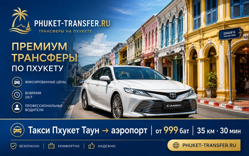 Такси из Пхукет-Тауна в аэропорт Пхукета
